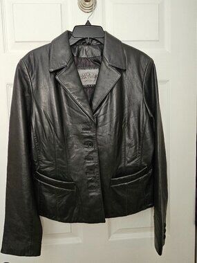 Brand New Women's Black Leather Jacket